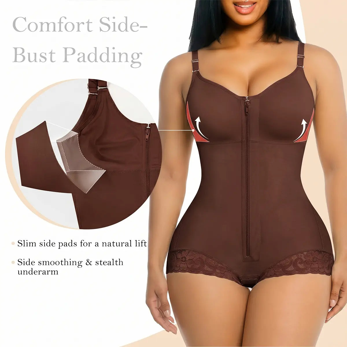 YIANNA Overbust Fajas Colombianas Shapewear for Women Tummy Control Brief Shaper Girdles Compression Garment Compression Tummy Tuck High Compression Faja