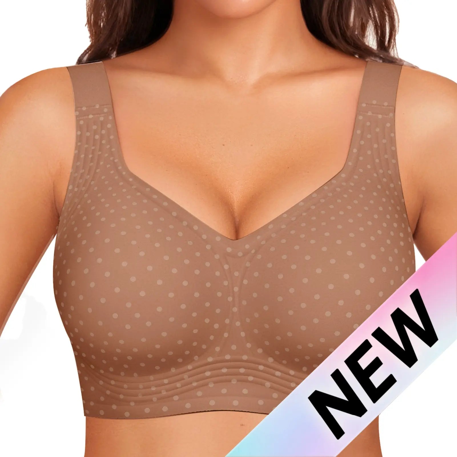 OEAK Women Jelly Bras Wirefree Full Coverage No Underwire Everyday Bras Comfortable Wireless Padded Tshirt Bra