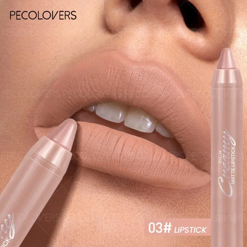 3Pcs/Set Lip Trio Makeup, Matte & Creamy Lipstick and Butter Lip Cream, Glossy & Matte Non-Sticky Lip Products, Long-Lasting Nourishing Soft Lips Makeup Kit for Daily Use