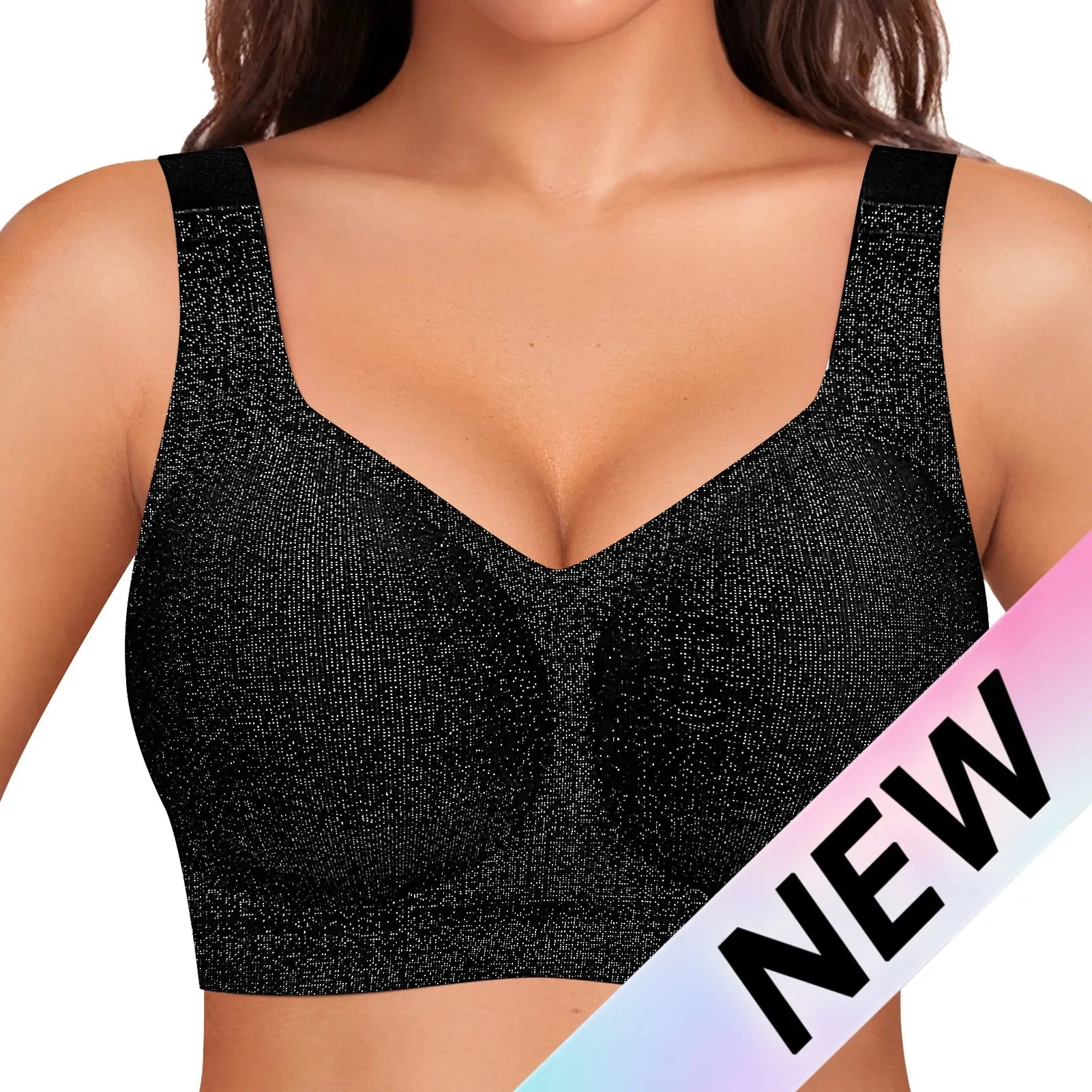OEAK Women Jelly Bras Wirefree Full Coverage No Underwire Everyday Bras Comfortable Wireless Padded Tshirt Bra