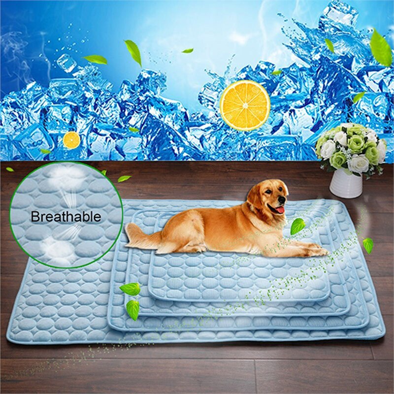 Stay Cool This Summer with Our Pet Dog and Cat Ice Silk Cooling Nest Pad