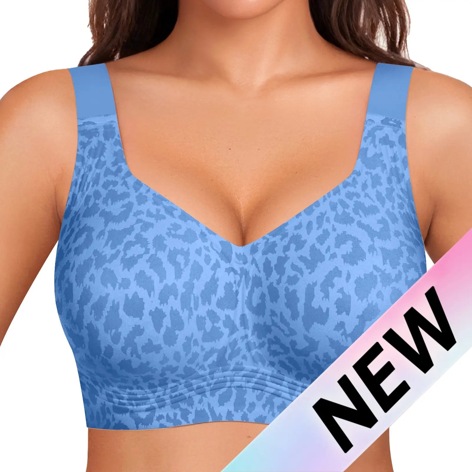 OEAK Women Jelly Bras Wirefree Full Coverage No Underwire Everyday Bras Comfortable Wireless Padded Tshirt Bra