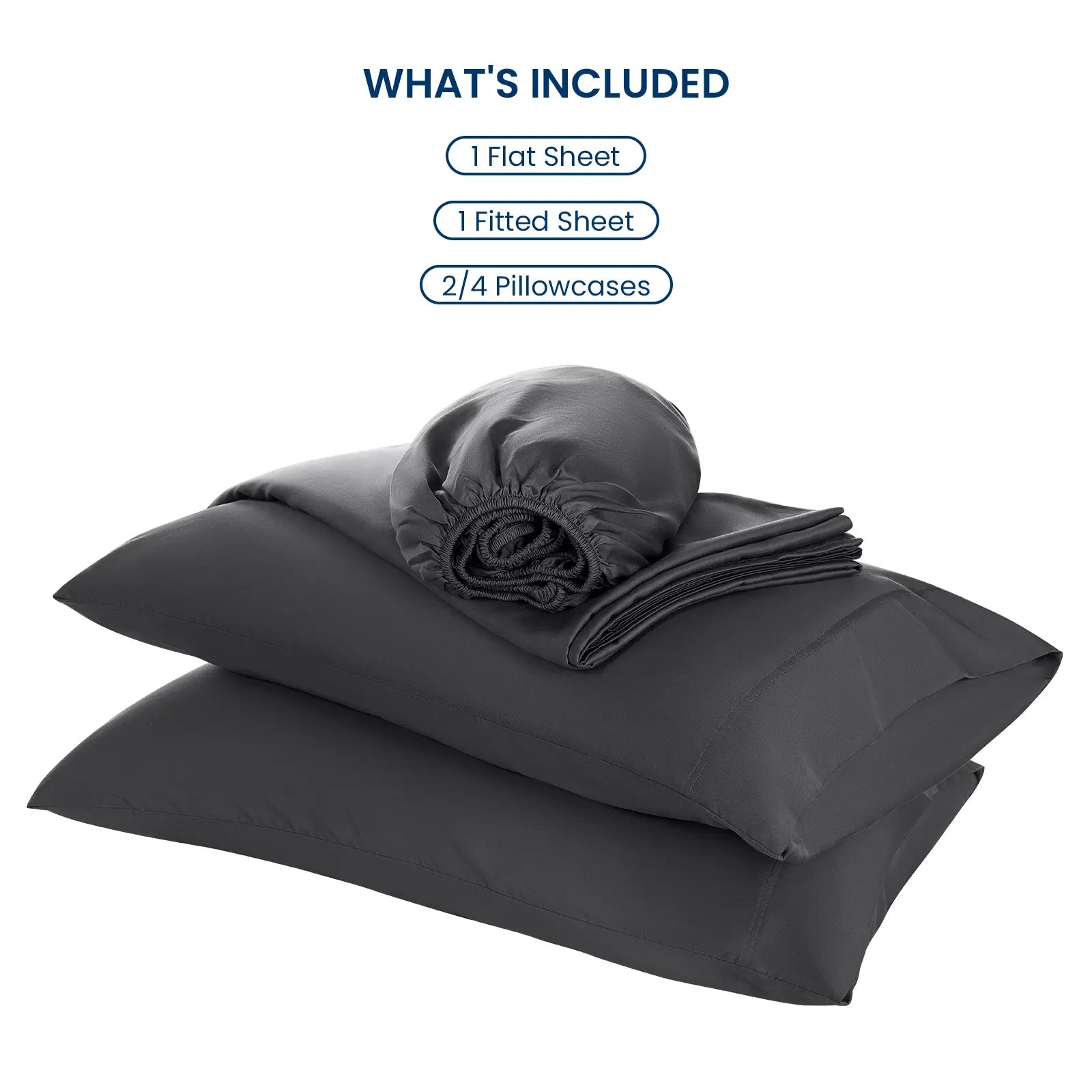 Shilucheng Bamboo Sheet Set - 4/6 Pc Bedding Set with 16'' Deep Pocket Lightweight, Twill, Smooth Fitted Sheets, Cooling Breathable, Hotel Luxury Super Silky Soft, Wrinkle & Fade Resistant,Summerwins,Back to School,Back to School Shopping,Home Decor