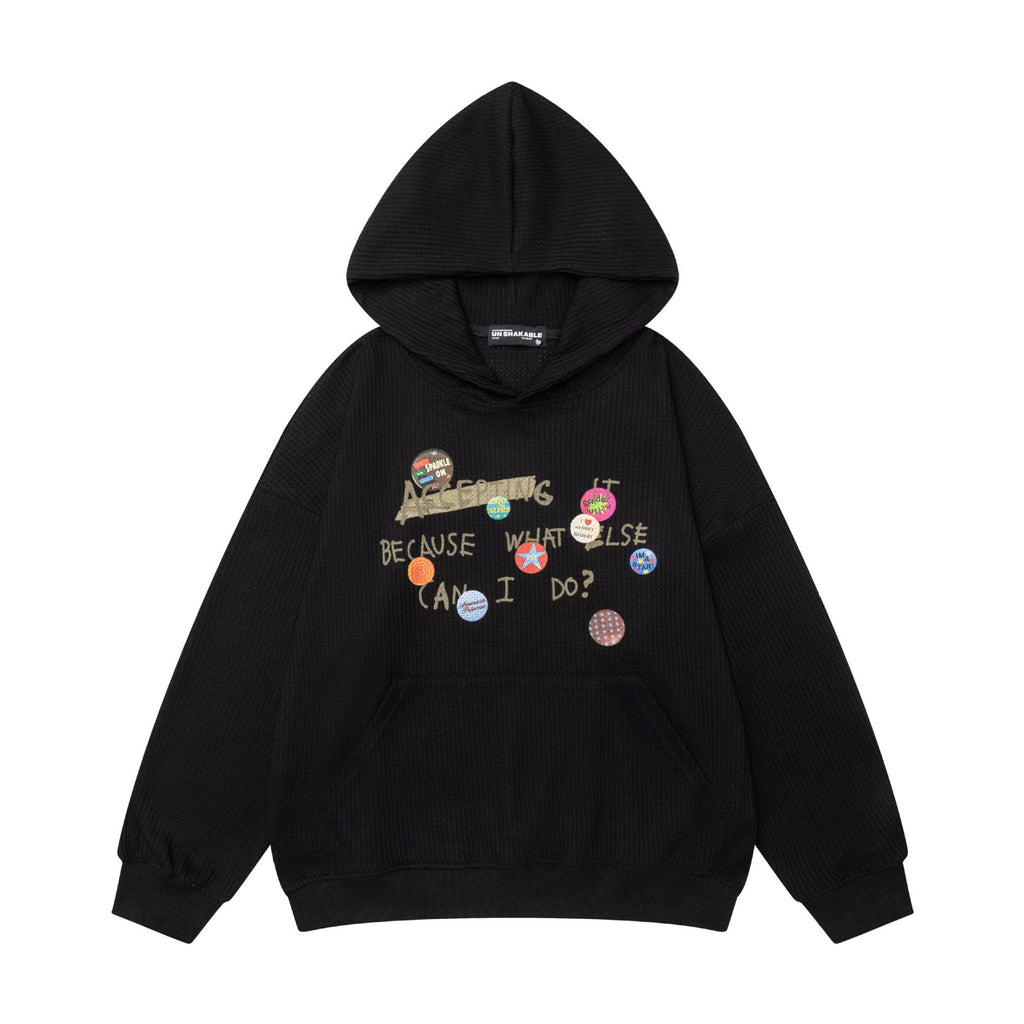 Badge letter hoodie