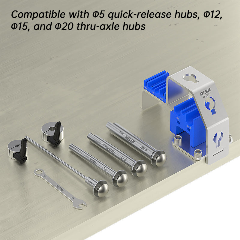 RISK Bike Wheel Repair Vise – Heavy Duty Hub Holder for Freewheel & Cassette Maintenance (MTB/Road)