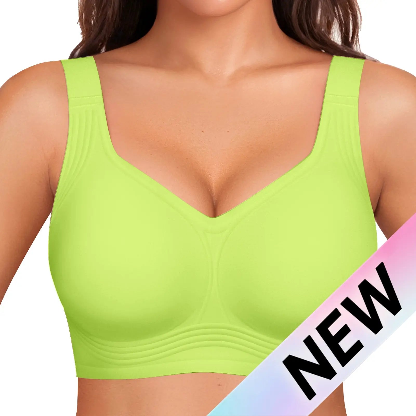 OEAK Women Jelly Bras Wirefree Full Coverage No Underwire Everyday Bras Comfortable Wireless Padded Tshirt Bra