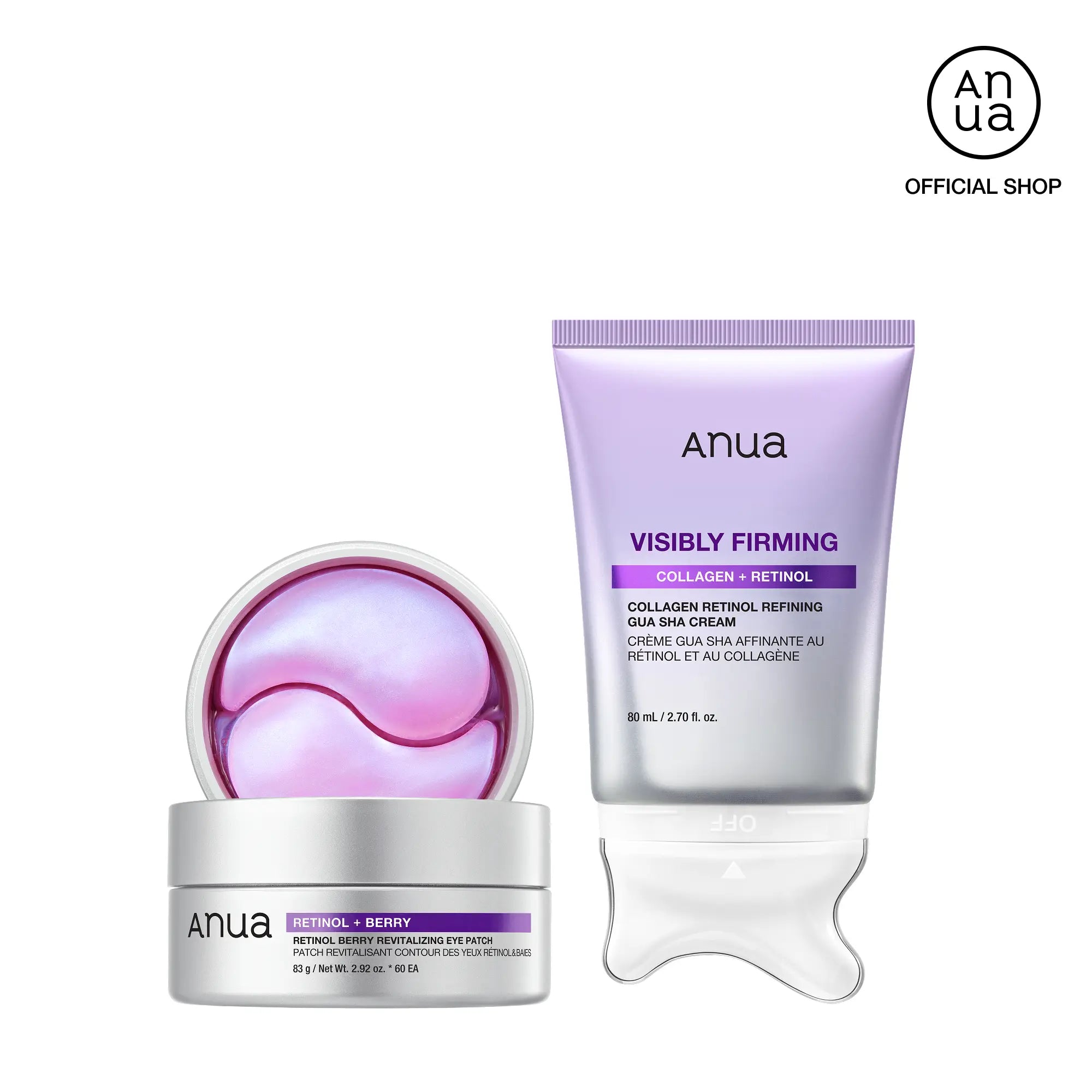 Revitalize Your Eyes with Anua Retinol Berry Eye Patches - 60 Count for Youthful, Bright Skin in Just 10 Minutes!