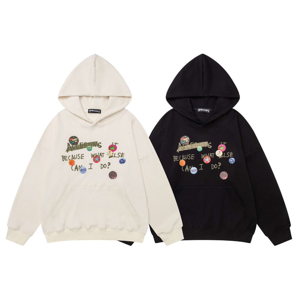 Badge letter hoodie