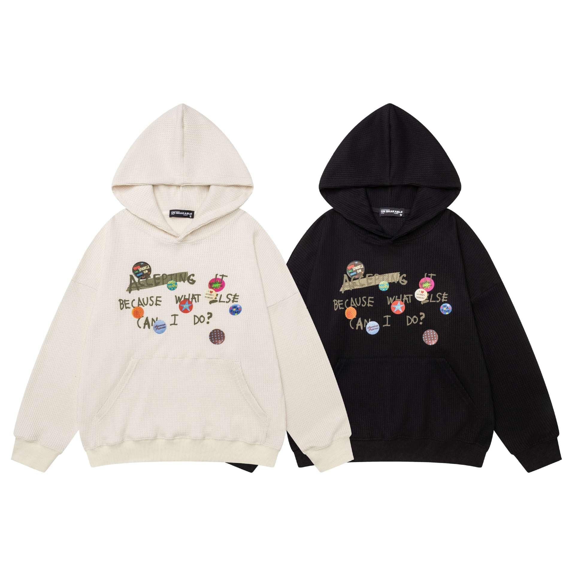 Badge letter hoodie