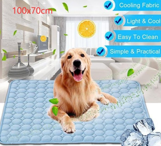 Stay Cool This Summer with Our Pet Dog and Cat Ice Silk Cooling Nest Pad