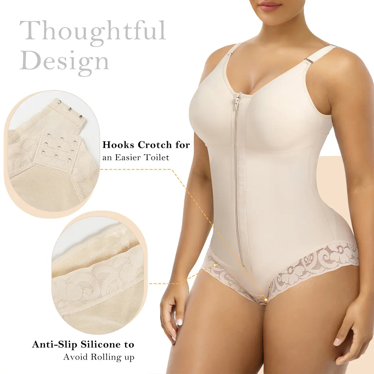 YIANNA Overbust Fajas Colombianas Shapewear for Women Tummy Control Brief Shaper Girdles Compression Garment Compression Tummy Tuck High Compression Faja