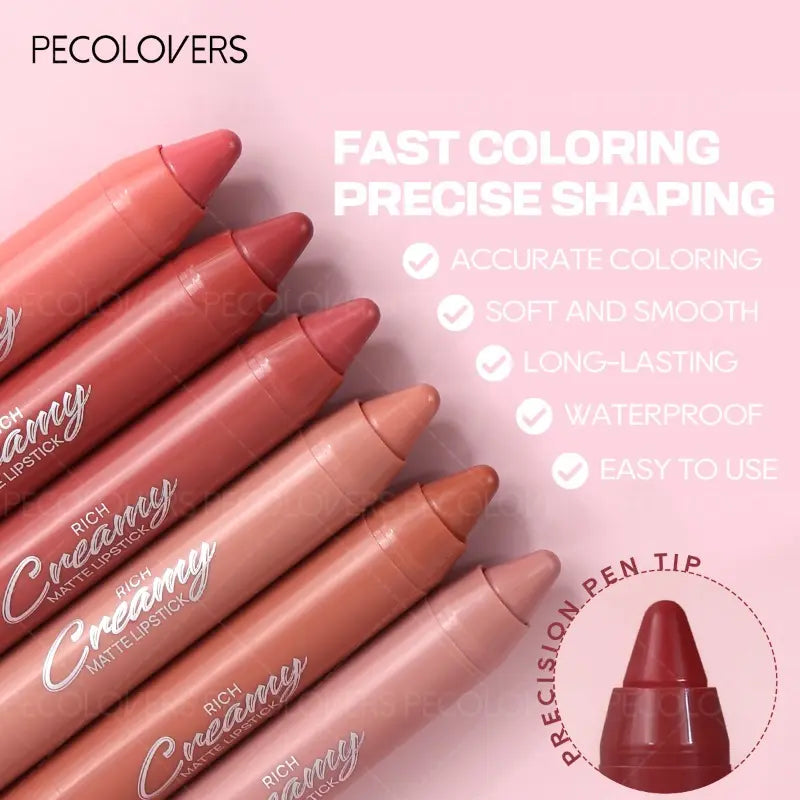 3Pcs/Set Lip Trio Makeup, Matte & Creamy Lipstick and Butter Lip Cream, Glossy & Matte Non-Sticky Lip Products, Long-Lasting Nourishing Soft Lips Makeup Kit for Daily Use