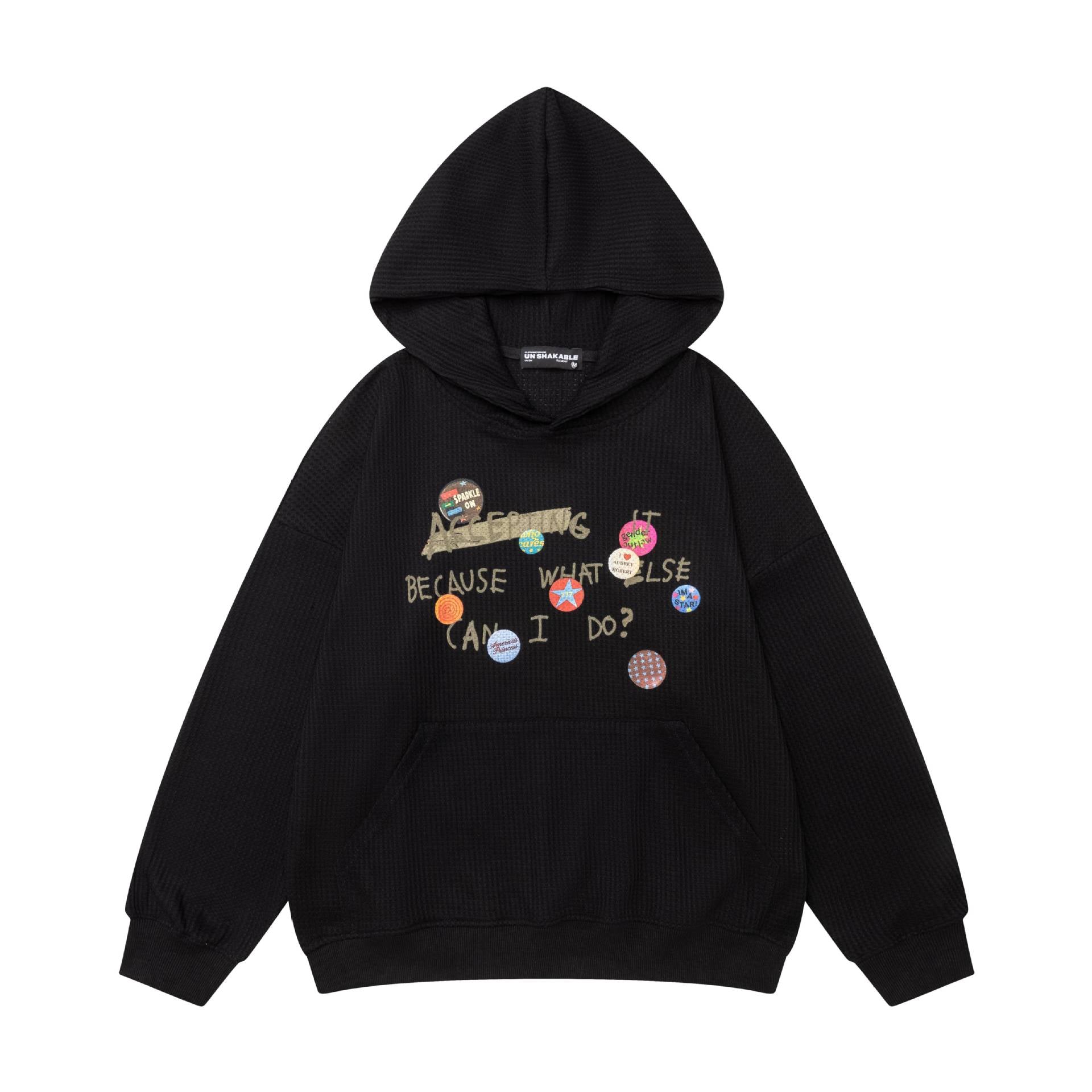 Badge letter hoodie