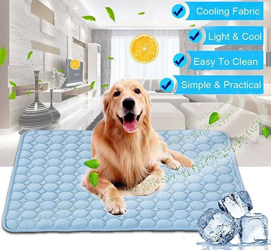 Stay Cool This Summer with Our Pet Dog and Cat Ice Silk Cooling Nest Pad