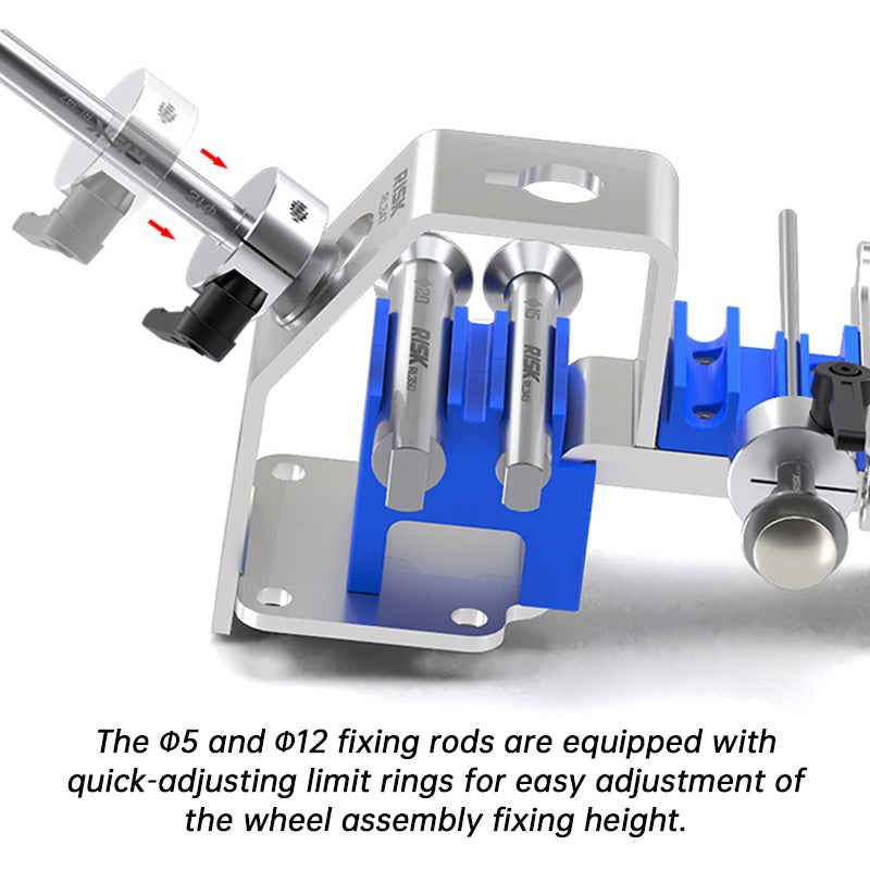 RISK Bike Wheel Repair Vise – Heavy Duty Hub Holder for Freewheel & Cassette Maintenance (MTB/Road)