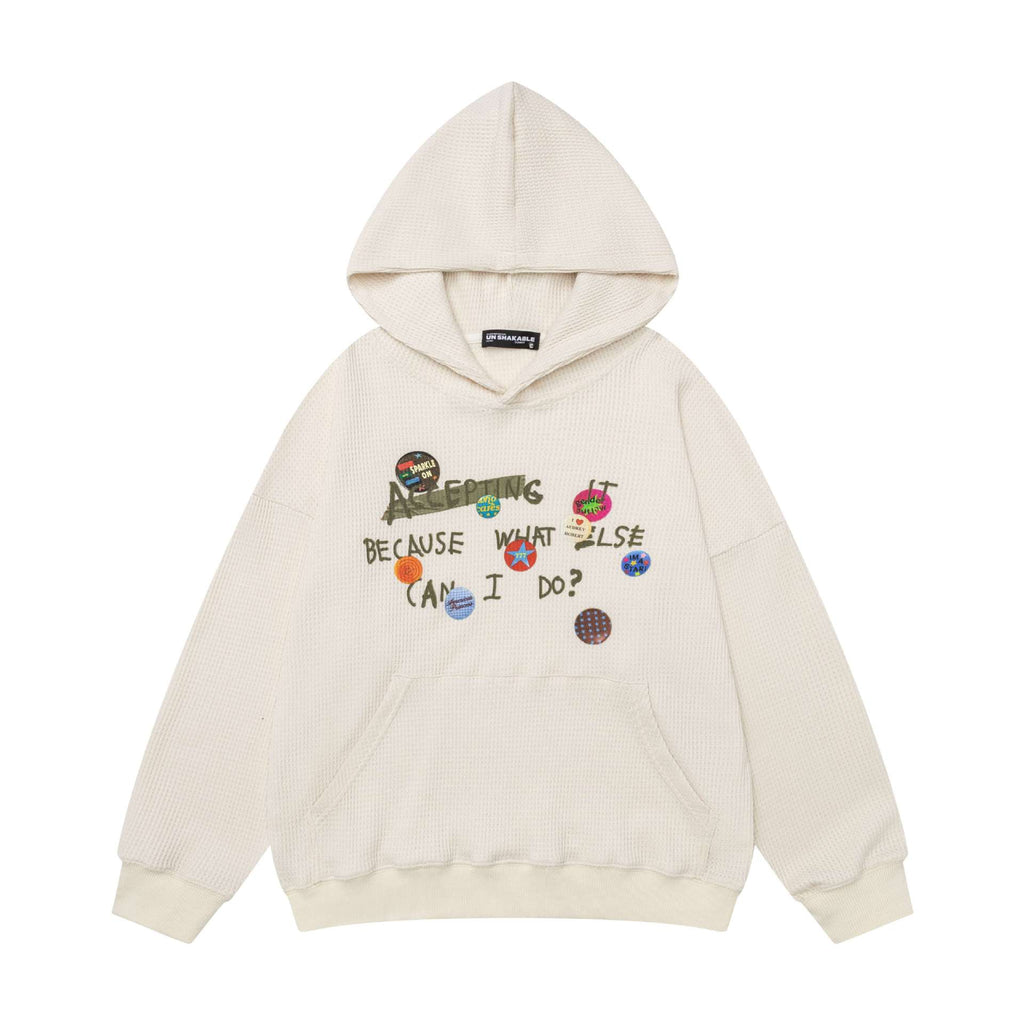 Badge letter hoodie