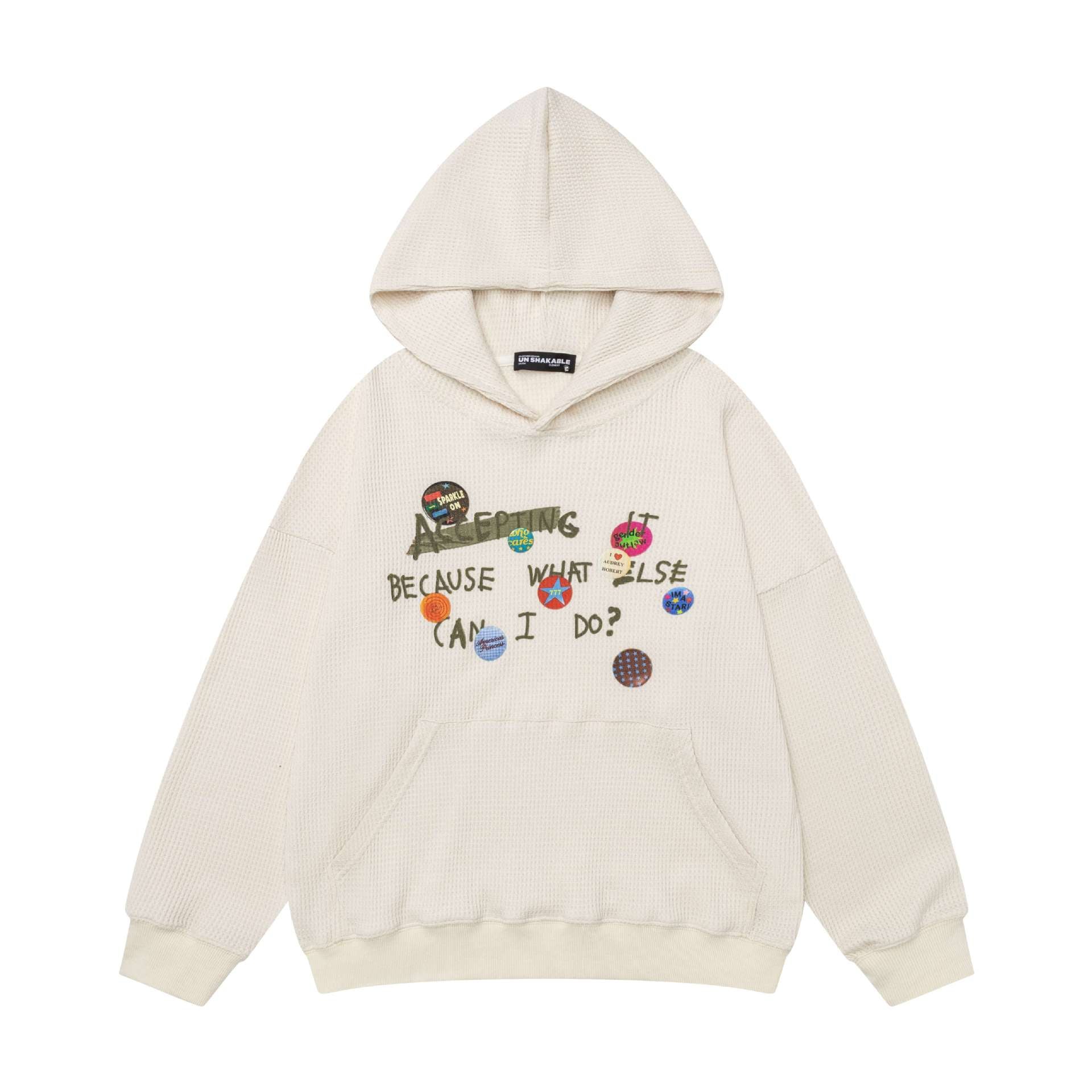 Badge letter hoodie
