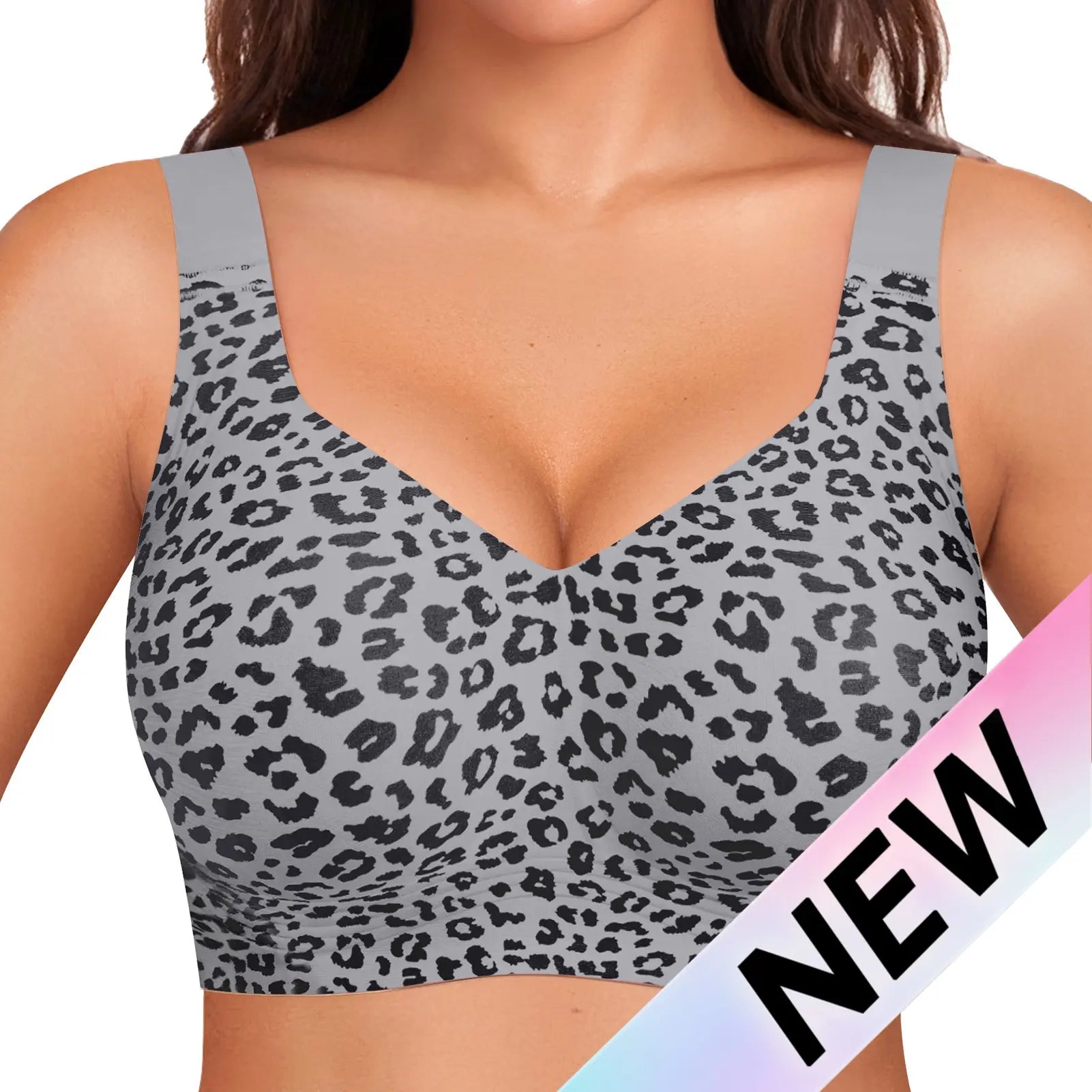 OEAK Women Jelly Bras Wirefree Full Coverage No Underwire Everyday Bras Comfortable Wireless Padded Tshirt Bra